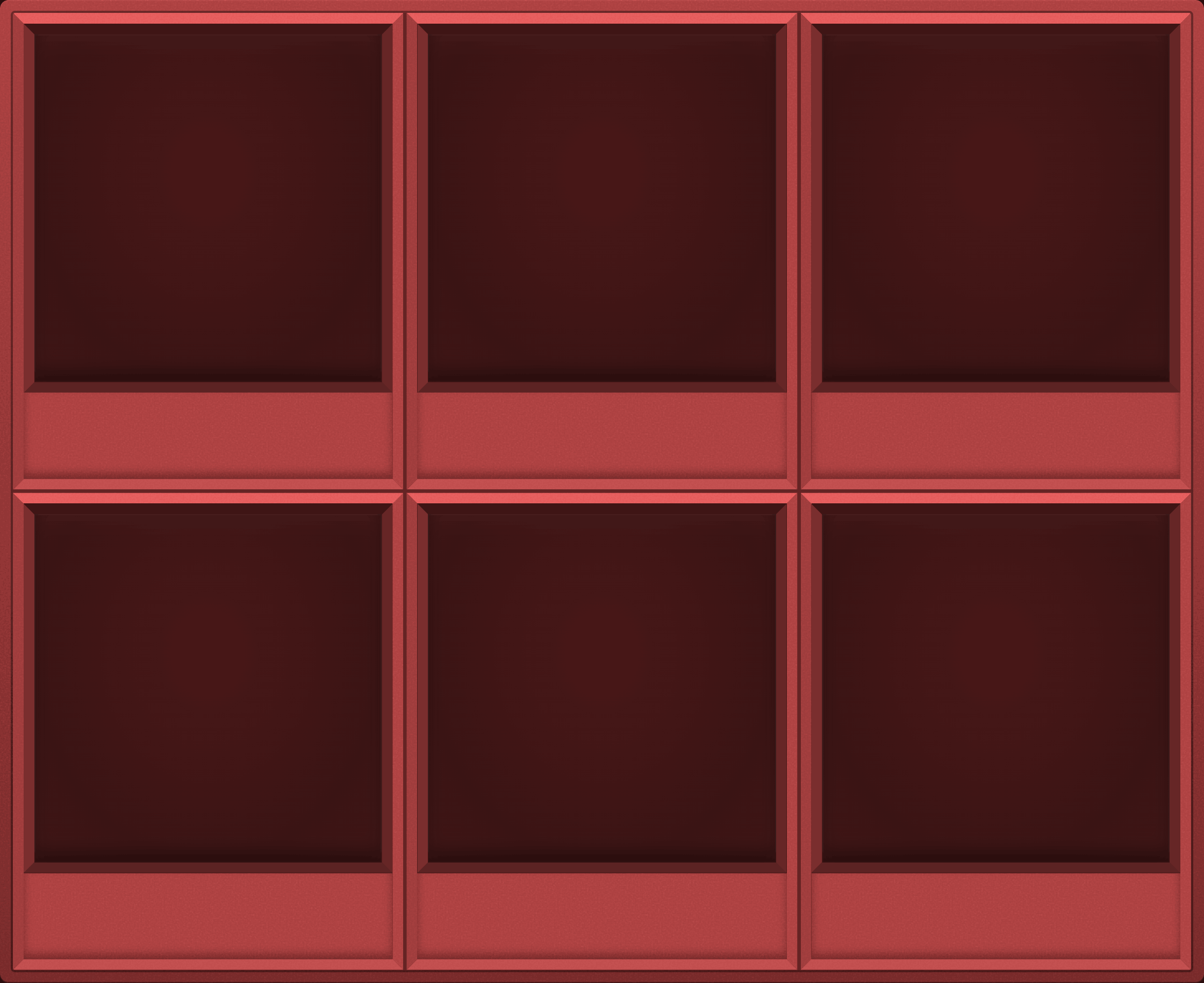 Neon Coral Display Case (2x3)